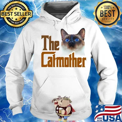 The catmother grey siamese cat s Hoodie