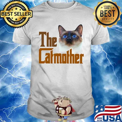 The catmother grey siamese cat shirt