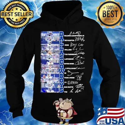 The Dallas Cowboys football team players signatures s Hoodie