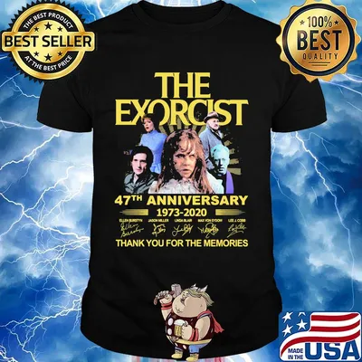The exorcist 47th anniversary 1973 2020 thank you for the memories signatures shirt