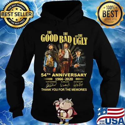 The good the bad and the ugly movie 54th anniversary 1966 2020 thank you for the memories signatures s Hoodie