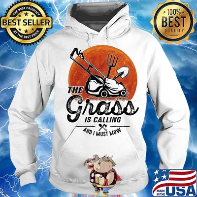 The grass is calling and I must mow moon blood s Hoodie