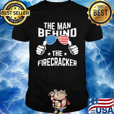 The man behind the firecracker American flag shirt