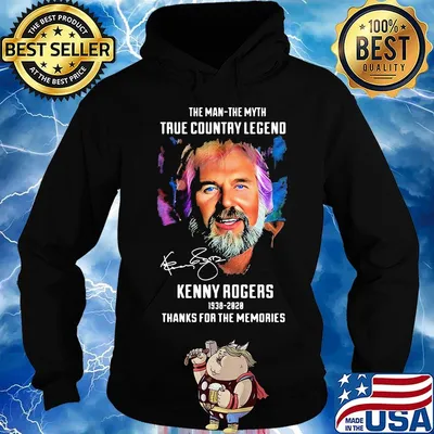The man the myth true country legend kenny rogers 1938 2020 thanks for the memories signature s Hoodie