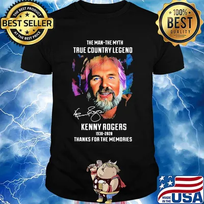 The man the myth true country legend kenny rogers 1938 2020 thanks for the memories signature shirt