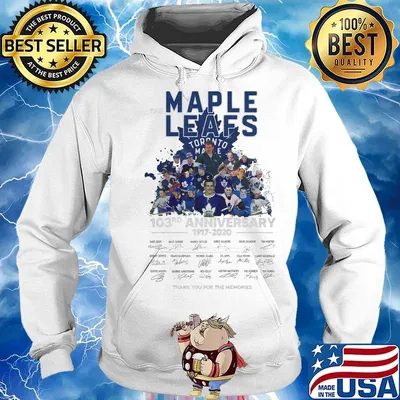 The Maple Leafs Toronto 103rd anniversary 1917-2020 signature s Hoodie