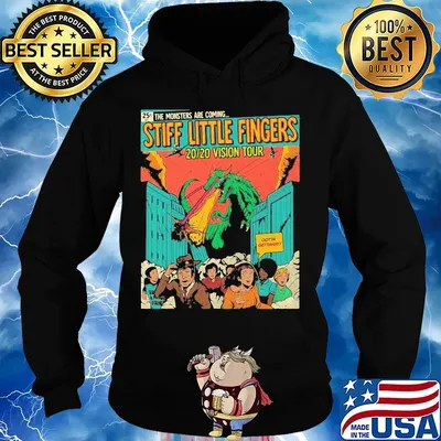The monster are coming stiff little fingers 2020 vision tour s Hoodie