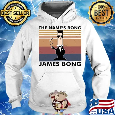 The name's bong james bong vintage retro s Hoodie