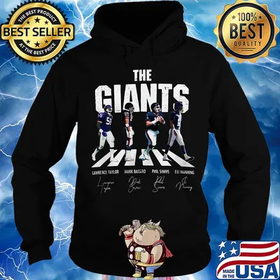 The new york giants football abbey road signatures s Hoodie