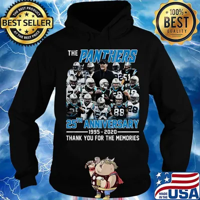 The panthers 25th anniversary 1995 2020 thank you for the memories s Hoodie
