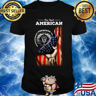 The real american cherokee blood flag independence day shirt