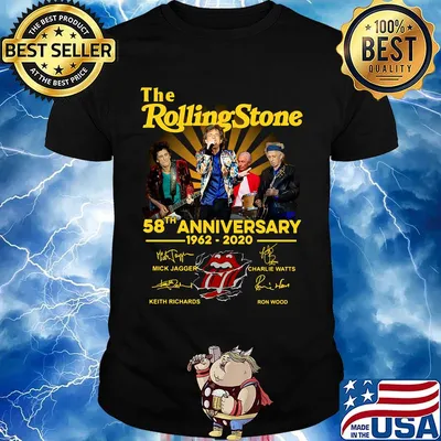The rolling stone 58th anniversary 1962 2020 signatures shirt