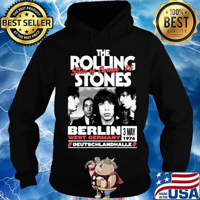 The rolling stones tour of europe 76 berlin west germany deutschlandhalle s Hoodie