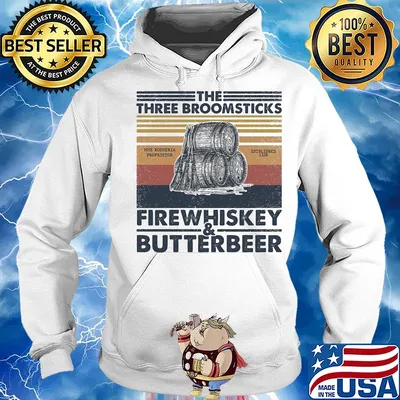 The three broomsticks firewhiskey butterbeer vintage retro s Hoodie