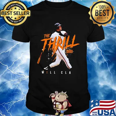 The thrill 1989 will-clark san francisco baseball shirt
