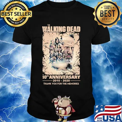 The walking dead movie 10th anniversary 2010 2020 thank you for the memories signature shirt