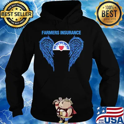 The wings farmers insurance logo diamond s Hoodie