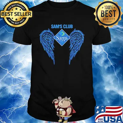 The wings sam's club logo diamond shirt
