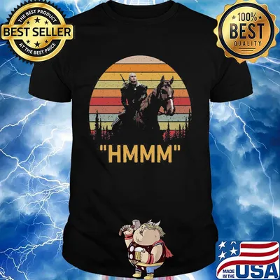 The witcher henry cavill hmmm vintage retro shirt