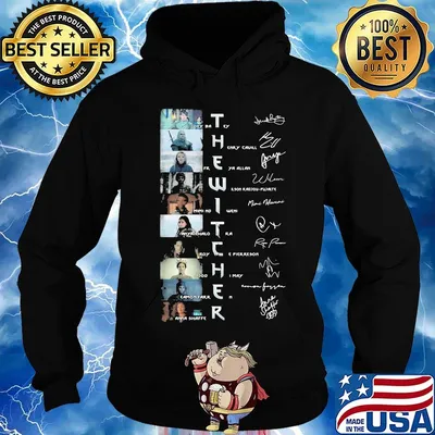 The witcher movie characters signatures s Hoodie