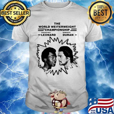 The world welterweight championship sugar ray leonard vs roberto duran shirt