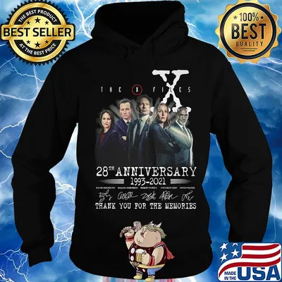 The x files 28th anniversary 1993 2020 thank you for the memories signatures s Hoodie