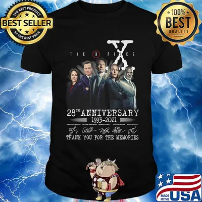 The x files 28th anniversary 1993 2020 thank you for the memories signatures shirt