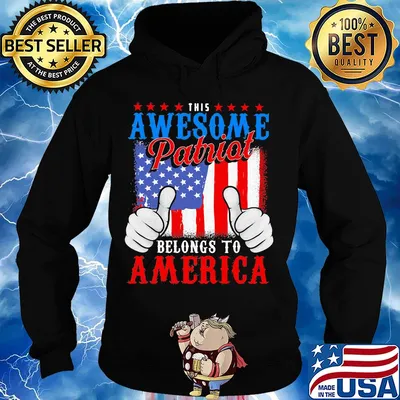 This awesome patriot belongs to american flag independence day s Hoodie