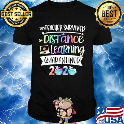 This teacher survived distance learning quarantined 2020 apple mask shirt