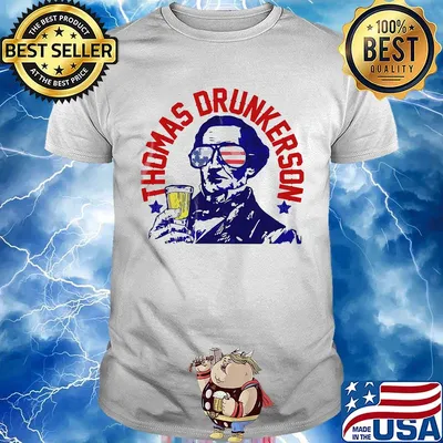 Thomas drunkerson drunk america 4th of july independence day shirt