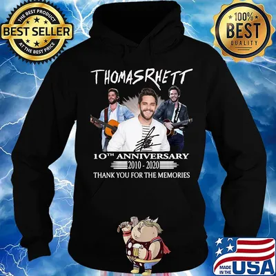 Thomas rhett 10th anniversary 2010 2020 thank you for the memories guitar s Hoodie
