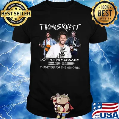 Thomas rhett 10th anniversary 2010 2020 thank you for the memories shirt