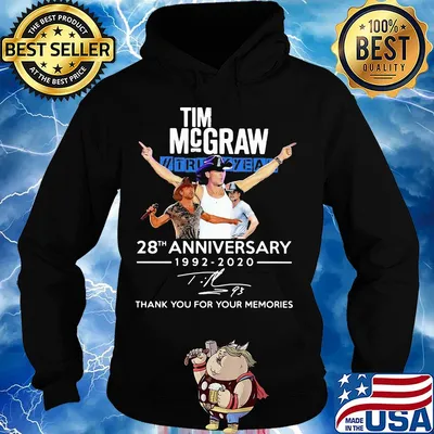 Tim McGraw II truck yeah 28th anniversary 1992 2020 thank you for your memories signature s Hoodie