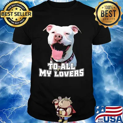 To All My Lovers Funny Pitbull Dog Face Shirt