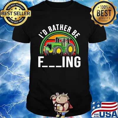 Trucker i'd rather be fucking vintage retro shirt