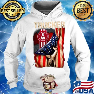 Trucker KW American flag s Hoodie