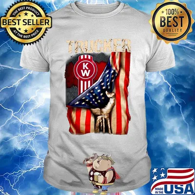 Trucker KW American flag shirt