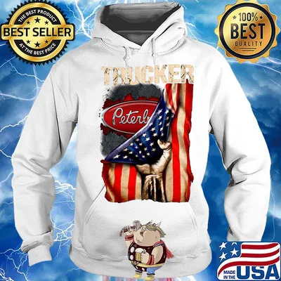 Trucker Peterls American flag s Hoodie