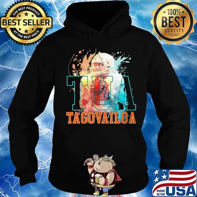 Tua tagovailoa miami dolphins football water color s Hoodie
