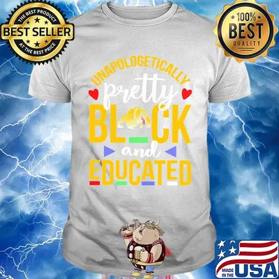 Unapologetically pretty black and educated bowie state university heart styles 90's shirt