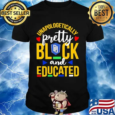 Unapologetically pretty black and educated university of denver heart styles 90's shirt