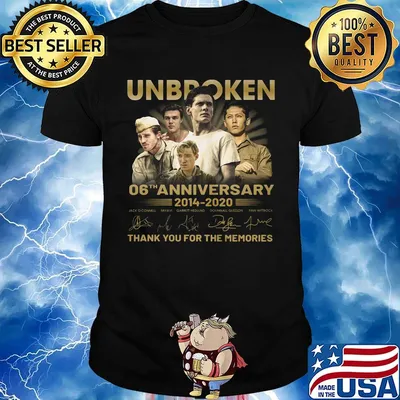 Unbroken 06th anniversary 2014 2020 thank you for the memories signatures shirt