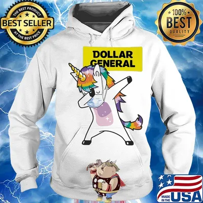 Unicorn mask dollar general logo s Hoodie