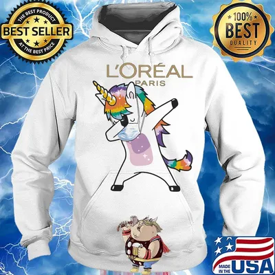 Unicorn mask l'oreal paris logo s Hoodie