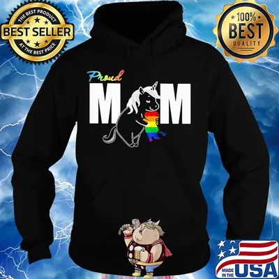 Unicorn proud mom lgbt s Hoodie
