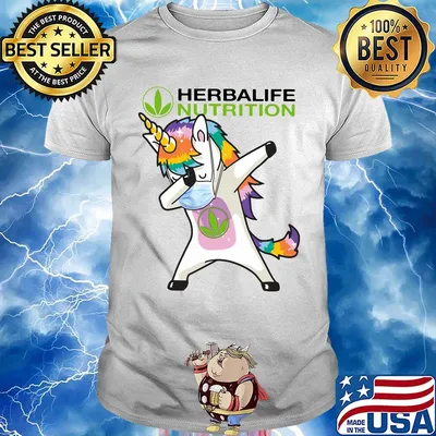 Unicorn wear mask herbalife nutrition shirt