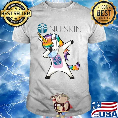 Unicorn wear mask nu skin shirt