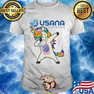 Unicorn wear mask usana health sciences shirt