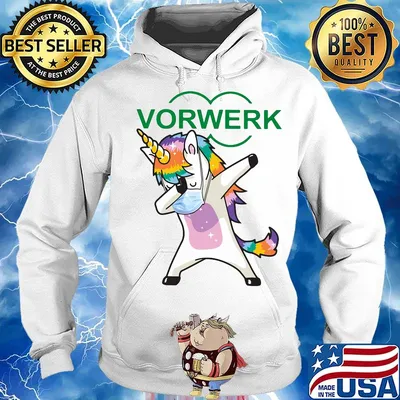 Unicorn wear mask vorwerk logo s Hoodie