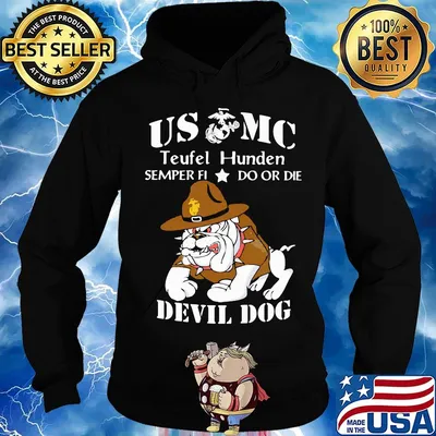 US MC teufel hunden semper fi do or die Devil dog s Hoodie